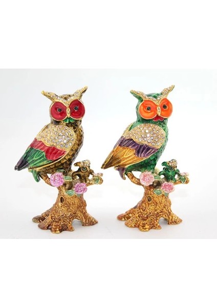 Swarovski Taşlı Tekli Baykuş