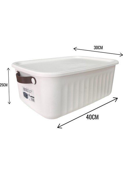 Boxsis 3'lü Set (10 ,15 ve 20 Lt) Çok Amaçlı Düzenleyici Kapaklı Kutu – Dekoratif Saklama Kutusu indirimleri