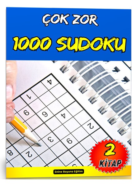 Çok Zor Sudoku Kitap Seti (1000 Sudoku – 2 Kitap)