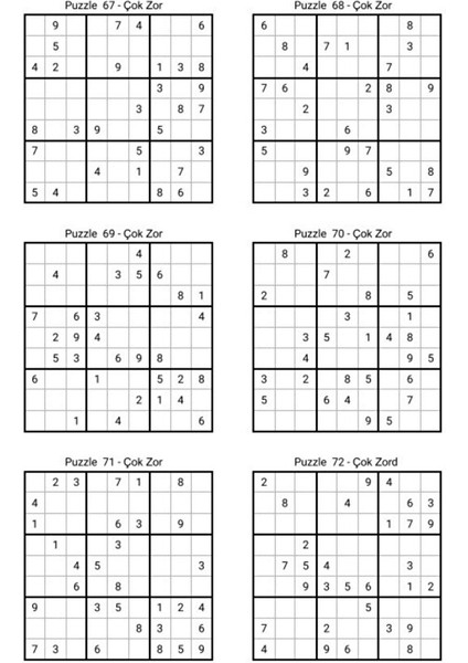 Çok Zor Sudoku Kitap Seti (1000 Sudoku – 2 Kitap) fırsatları