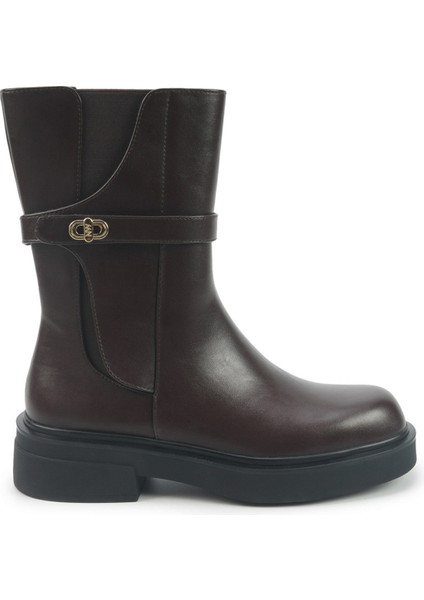Canger 5pr Kahverengi Kadın Düz Bot