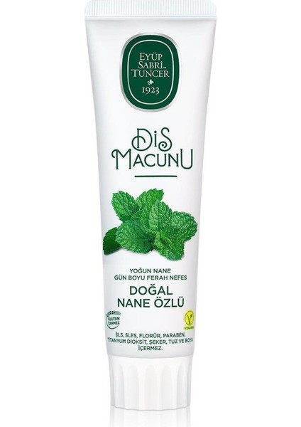 Eyüp Sabri Tuncer Doğal Diş Macunu 90 gr Nane Özlü fiyatları