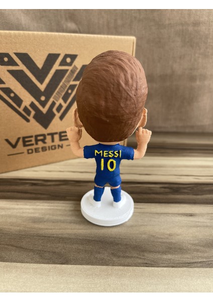 Leo Messi 3D Futbolcu Taraftar Biblo Figür 15CM Erkek Hediyelik Oyuncak Barça Forma modelleri