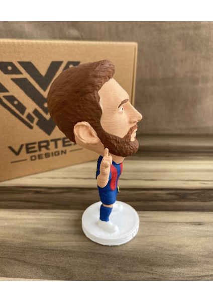 Leo Messi 3D Futbolcu Taraftar Biblo Figür 15CM Erkek Hediyelik Oyuncak Barça Forma fırsatları