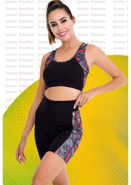 Lady Sporcu Şort Tayt Büstiyer Takım