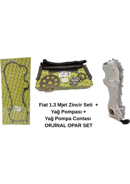 55107097 Fiat 1.3 Mjet Triger Zincir Seti + Yağ Pompası + Conta Seti