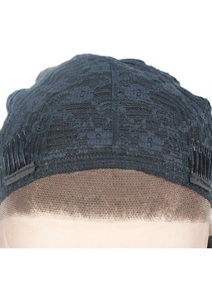 Siyah Yoğun Dalga Afro Dalga Tül Peruk indirimleri