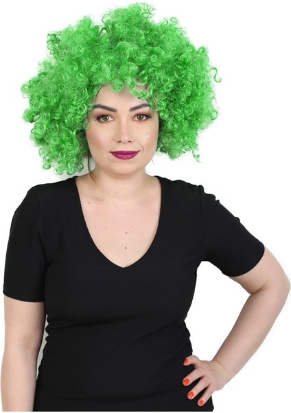 Animasyon Parti ve Palyaço Peruğu / Açık Yeşil fiyatları