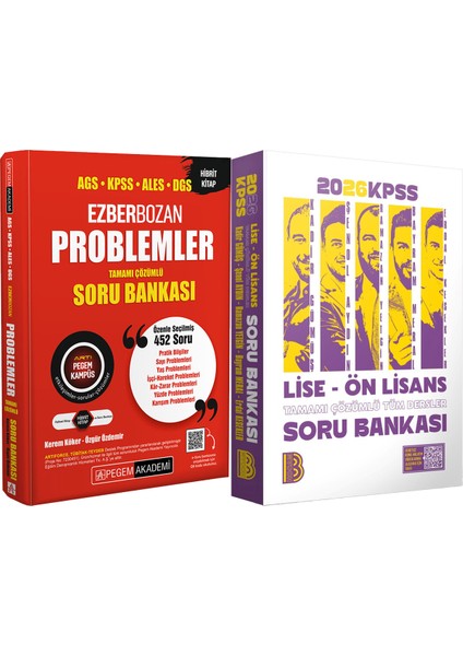 2026 Kpss Lise Ön Lisans Tüm Dersler Soru - 2026 Kpss Ezberbozan Problemler Çözümlü Soru