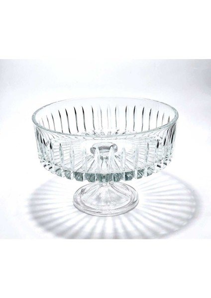 Kristal Kesme Dekor Sofra Kase Sunumluk Meyvelik 25CM Vertical Desen modelleri