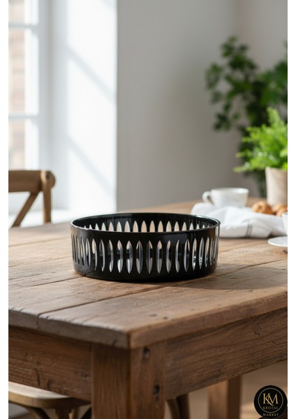 25CM Kristal Kesme Dekor Sofra Kasesi Meyvelik 25CM