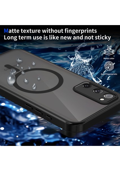 Samsung Galaxy S20 FE/S20 Fe 5g Kılıf, Manyetik Yarı Saydam Mat Darbeye Dayanıklı ve Parmak Izi Önleyici Koruyucu Kılıf-Siyah (Yurt Dışından) modelleri