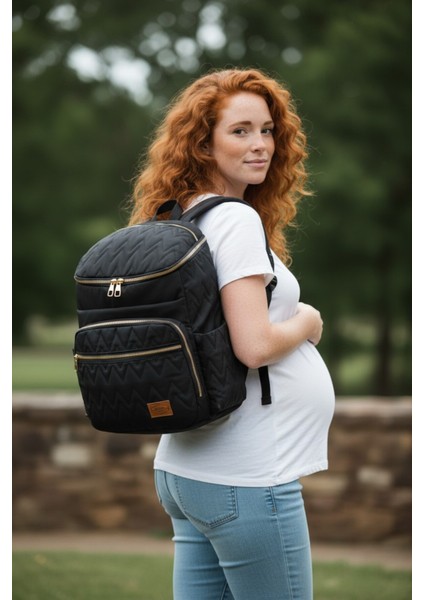 Nakışlı Bondit Hafif Kumaş Anne Bebek Bakım Çantası Termoslu Biberon Cepleri fiyatları