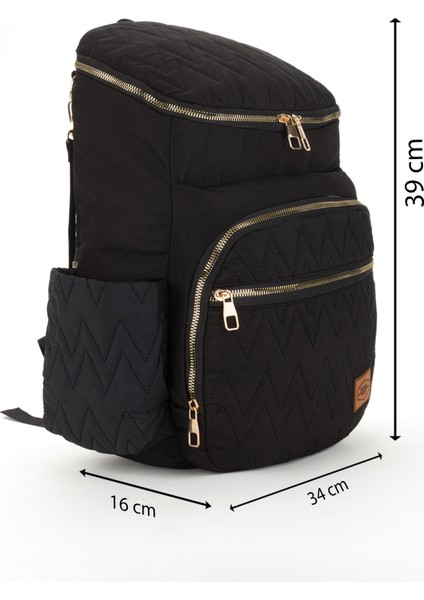 Nakışlı Bondit Hafif Kumaş Anne Bebek Bakım Çantası Termoslu Biberon Cepleri indirimleri