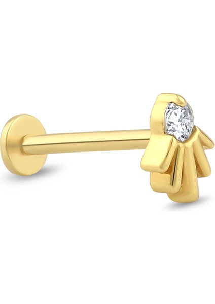 0,02 Karat Pırlanta Tektaşlı Tragus Piercing fiyatları