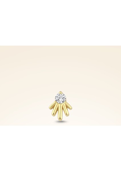 0,02 Karat Pırlanta Tektaşlı Tragus Piercing modelleri