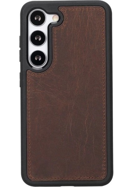 Samsung Galaxy S23 Uyumlu Deri Cüzdanlı Kılıf G2 Kahve modelleri