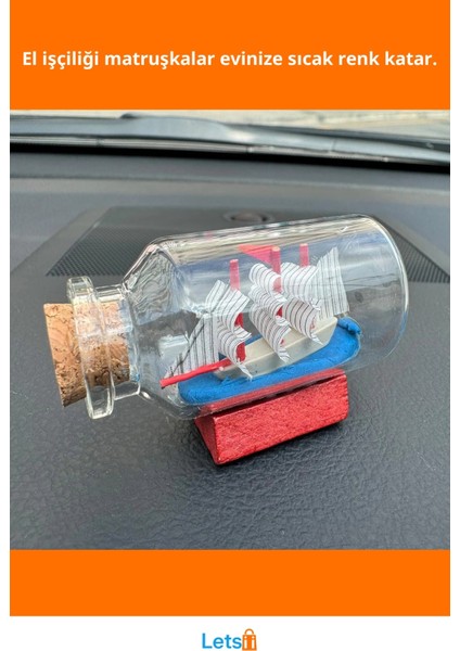 Orta Boy Şişe Içerisinde Dekoratif Gemi Maketi fiyatları