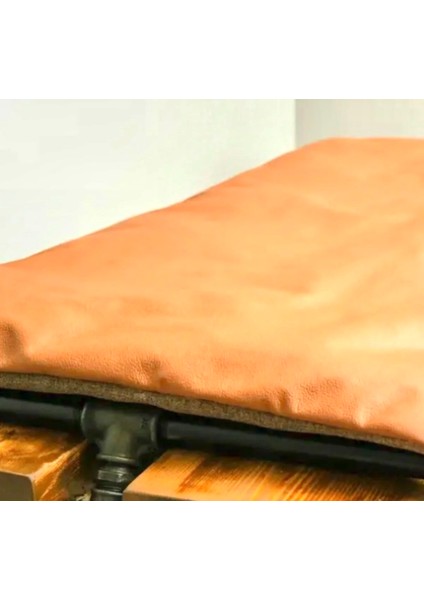 Wooden Bench 1 Deri Minderli Bank modelleri