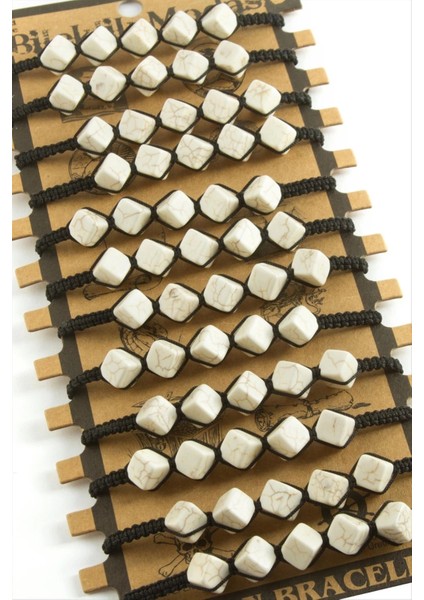 Küp Makrome Örgülü Bileklik