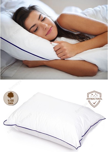 2 Adet Climate Nano Jel Yastık Otel Yastığı 50X70 cm %100 Pamuk Dış Kumaş