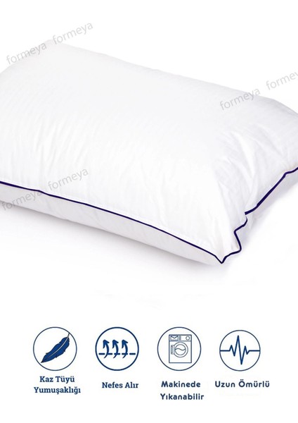 2 Adet Climate Nano Jel Yastık Otel Yastığı 50X70 cm %100 Pamuk Dış Kumaş