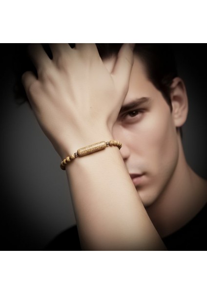 Odun Jasper Doğaltaş Çelik Halat ve Çelik Klipsli Bileklik 9592B19D3 fiyatları