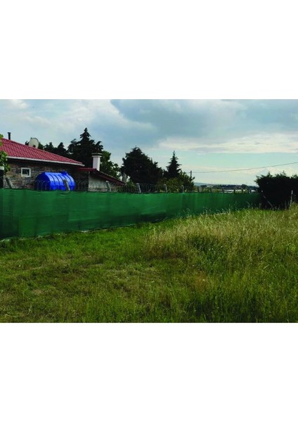 %95'lik Gölgelik-Bahçe Çit Filesi-Siyah Şeritli Halkalı - Koyu Yeşil modelleri