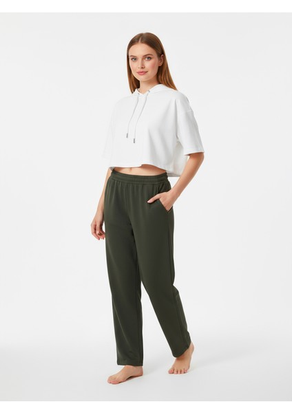 Duble Paça Eşofman Altı Haki 2629