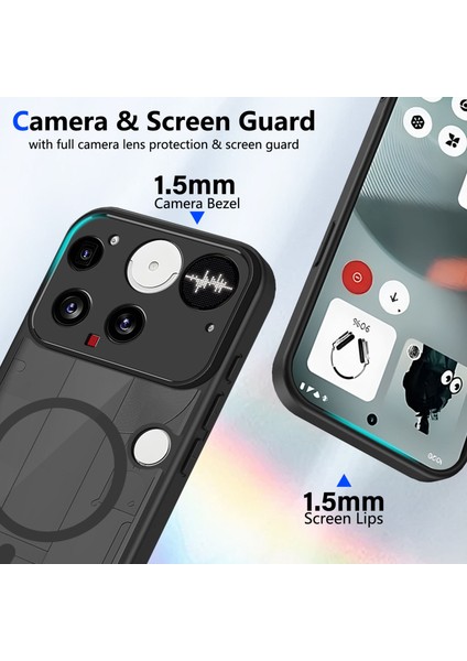 Nothing Phone 3 Kılıf, Manyetik Yarı Saydam Mat Darbeye Dayanıklı ve Parmak Izi Önleyici Koruyucu Kılıf-Siyah (Yurt Dışından) fiyatları