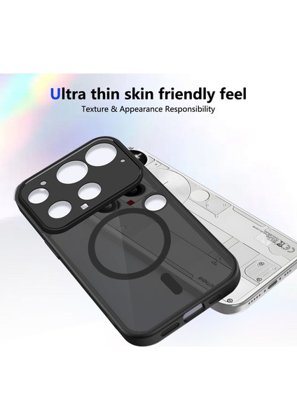 Nothing Phone 3 Kılıf, Manyetik Yarı Saydam Mat Darbeye Dayanıklı ve Parmak Izi Önleyici Koruyucu Kılıf-Siyah (Yurt Dışından) indirimleri