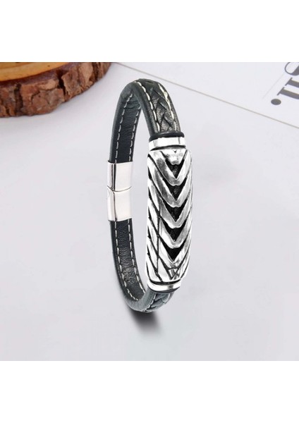 Çelik ve Deri Bileklik 9591B2D20 fiyatları