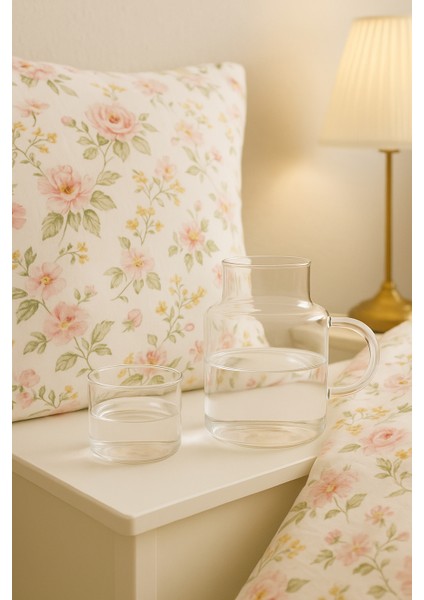 Borosilikat Cam Yatak Başı Sürahisi ve Bardak – 2’si 1 Arada Kapak Tasarımı, 600 ml indirimleri