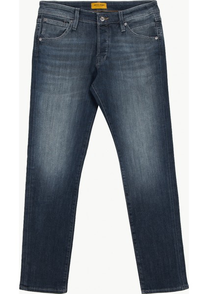 Düşük Bel Slim Fit Mavi Erkek Denim Pantolon 12278082_JJIGLENN Jjfox Am 497 Sps