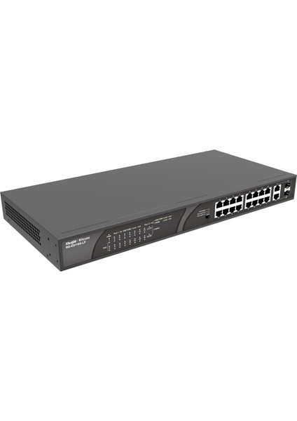 Ruıjıe Reyee RG-ES118S-LP 16 Port 10/100 16 Port Poe 2 x Combo Uplınk 120W Yonetılemez Rack Mount Swıtch fiyatları