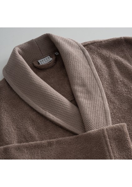 Lara Erkek Bornoz %100 Pamuk Jakarlı Kahverengi indirimleri