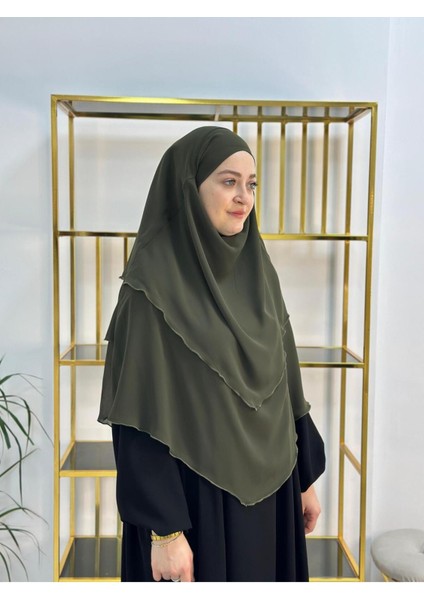 Tesettür Şifon Sufle,hazır Peçeli, Khımar ,hicap,haki fiyatları