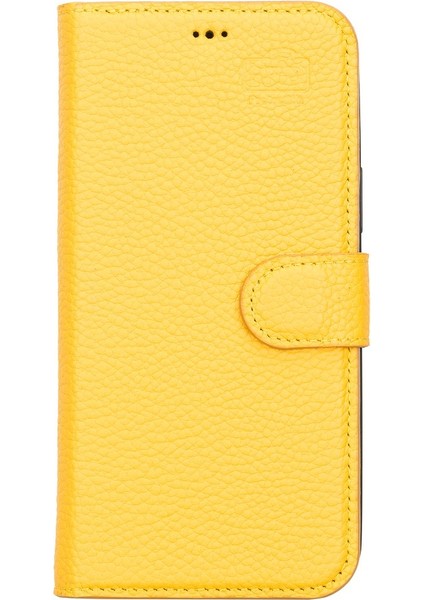 Apple iPhone 13 Pro Max Uyumlu Deri Cüzdanlı Kılıf FL12 Sarı fırsatları