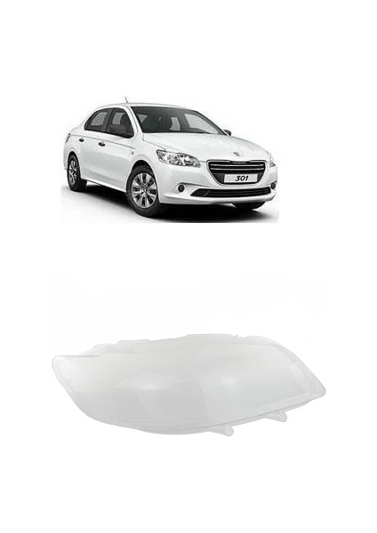 Peugeot 301 Sağ Ön Far Camı 2013-17