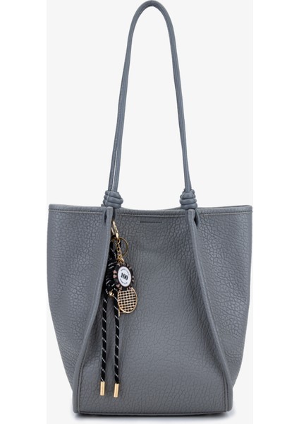 Kadın Suni Deri Gri Omuz Çanta 921 27080 Bn Cnt SK25-26 Grı