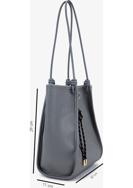 Kadın Suni Deri Gri Omuz Çanta 921 27080 Bn Cnt SK25-26 Grı fiyatları