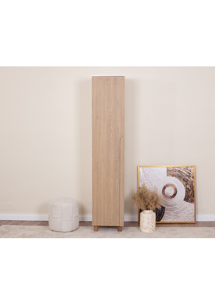 1 Kapaklı Gardırop – Krem Gövde, Meşe Mdflam fiyatları