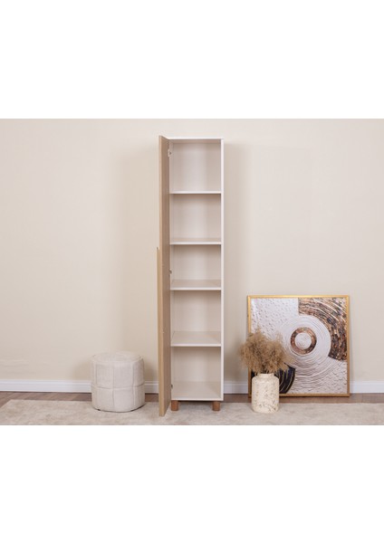 1 Kapaklı Gardırop – Krem Gövde, Meşe Mdflam modelleri