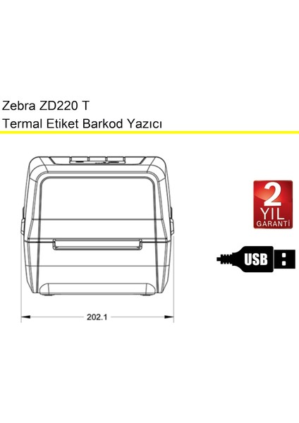 Zd 220 T Termal Etiket Barkod Yazıcı indirimleri