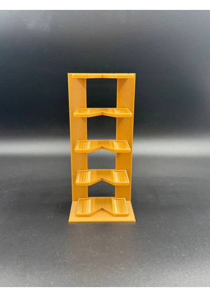 1:64 Ölçek Araç Sergileme Standı - 5 Araçlık - Altın Sarısı modelleri