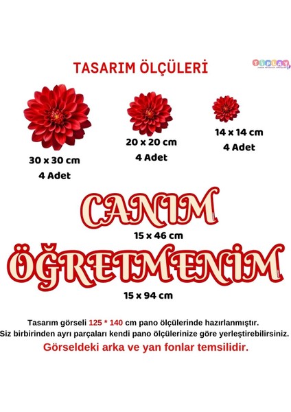 Canım Öğretmenim Pano Süsü modelleri