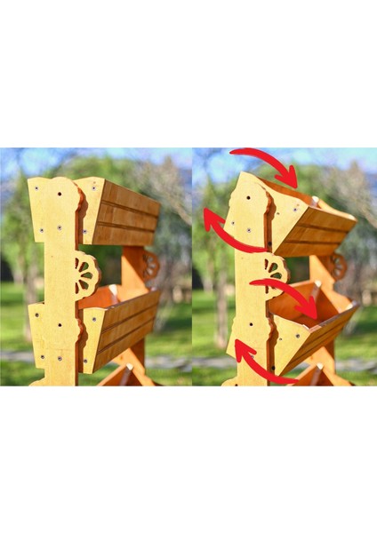 Ahşap Çok Katlı Saksı Standı (Çiçeklik Standı) fiyatları