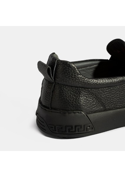 Erkek Siyah Deri Loafer fırsatları