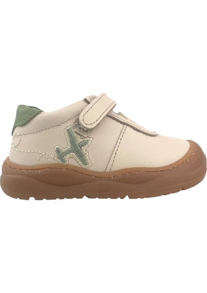 Plane Erkek Çocuk Ilk Adım Ayakkabısı Bej
