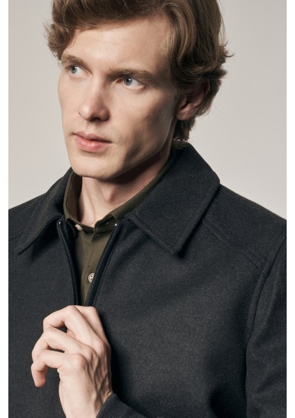 Antrasit Gömlek Yaka Casual Slim Fit Esnek Mont 1007255122 fiyatları